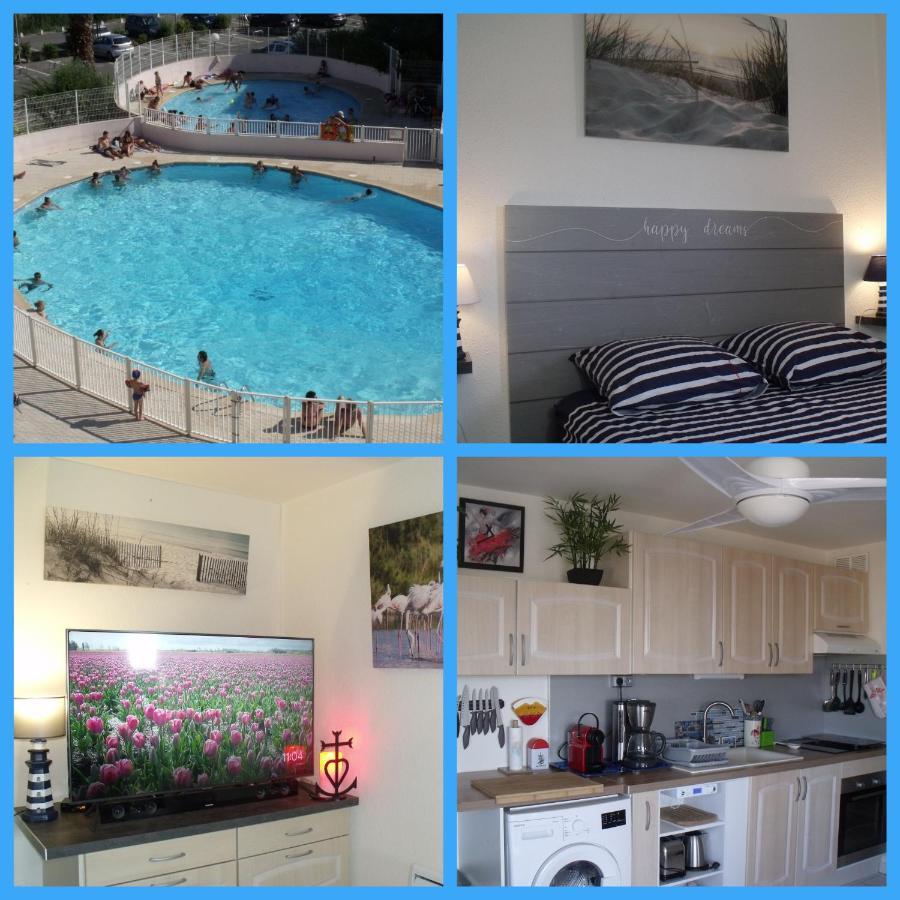 Appartement T2, 7 Jours Minimum, Climatise, 3 Etoiles, 40M2 ,Parking Prive, Mer 300M, Wifi, Piscines, Tres Propre, Ascenseurs, En Etage Le Grau-du-Roi Buitenkant foto
